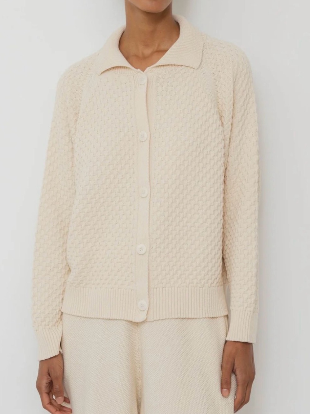 NWOT Wol Hide Textured Cotton Cardigan in Natural size M/L